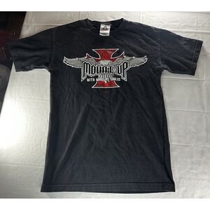 Y2K West Coast Choppers Jesus Shirt Mens Medium Black Christian Grunge Graphic